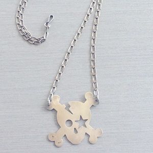 STERLING SILVER- 925 skull star necklace